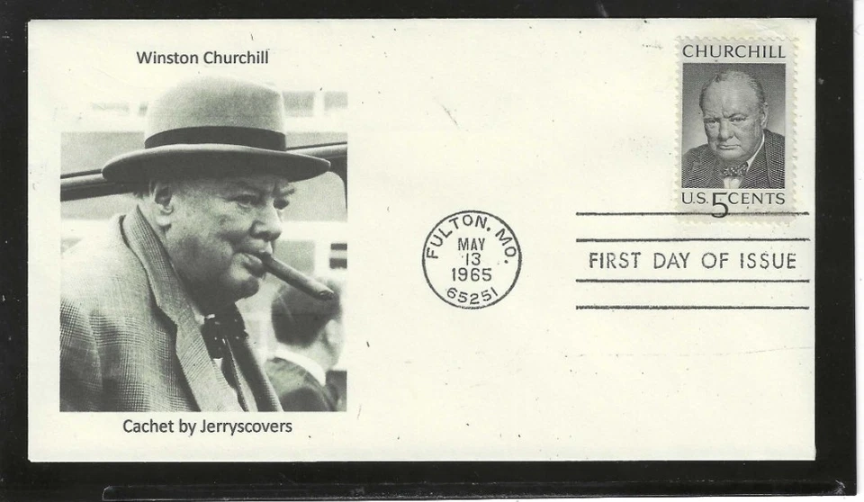 WINSTON CHURCHILL FDC 1965 FULTON, MISSOURI JERRY'S COVERS 1 OF 1 - Image 1 of 1