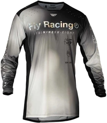 Fly Racing 377-724M Lite Se Legacy Jersey Light Grey/Black Medium - Image 1 of 2