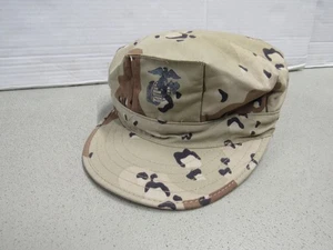 USMC 6 Colores Chocolate Chip Utility Sombrero Gorra Cubierta Hecha en Estados Unidos 1988 Grande Nuevo de Lote Antiguo Manchas - Imagen 1 de 23