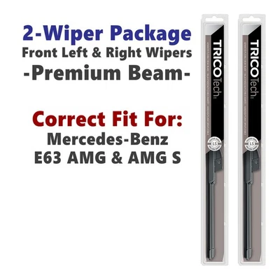 Wipers 2pk Beam Wiper Blades fits 2007-15 Mercedes-Benz E63 AMG - 19260x2 Foto 1 de 4