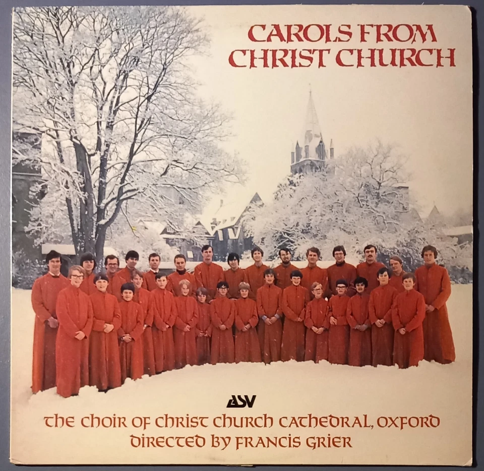 CHOIR OF CHRIST CHURCH CATHEDRAL OXFORD Carols LP UK  vinyl 1983 ASV solo treble - Image 1 of 3