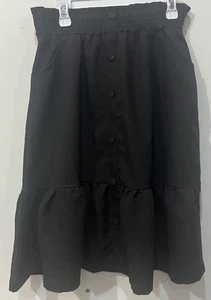 Falda Azul Pastel Niñas 14 Años Negra Cintura Ajustada Estilo Ligera Usada - Imagen 1 de 4