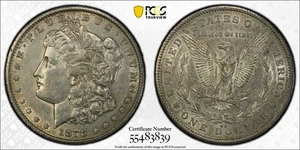 1878 CC Morgan Silver Dollar PCGS XF-45 70% ROTATED DIES - Picture 1 of 3