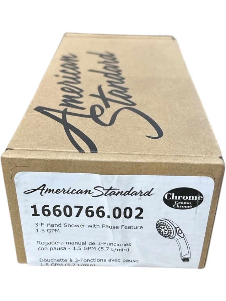 Ducha de mano American Standard 1660766.002, 3-F con función de pausa 1,5 GPM cromada Foto 1 de 1