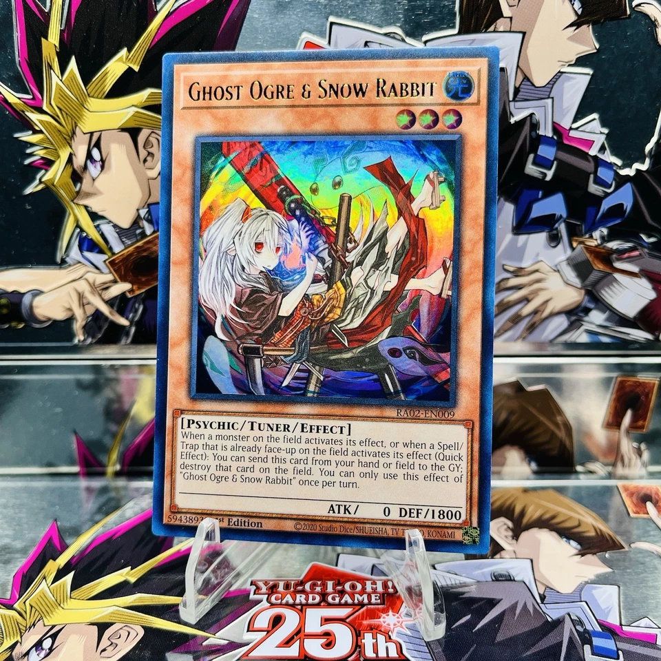 Yugioh Ghost Ogre & Snow Rabbit (Alt Art) RA02-EN009 Ultra Rare 1st Ed Near Mint - Image 1 of 1
