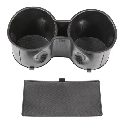 Front Floor Console Cup Holder Insert with Mat For 2015-2020 Chevrolet Tahoe GMC - Imagem 1 de 4