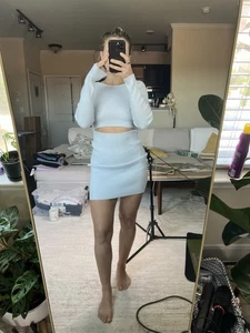 Aritzia Wilfred Long Sleeve Ribbed Dress / Small - Picture 1 of 5