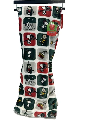 Berkshire Peanuts Navidad VelvetLoft Peluche Tiro 60"x70" Extra Largo - Nuevo Foto 1 de 4