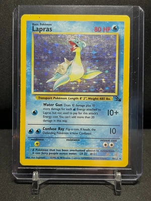 Lapras 10/62 Holo Pokémon Raro 1999 Fósil - HP Foto 1 de 2