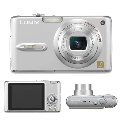 Panasonic Lumix DMC-FX07 Digitalkamera 7,2MP 3,6-facher optischer Zoom, Silber - Bild 1 von 4