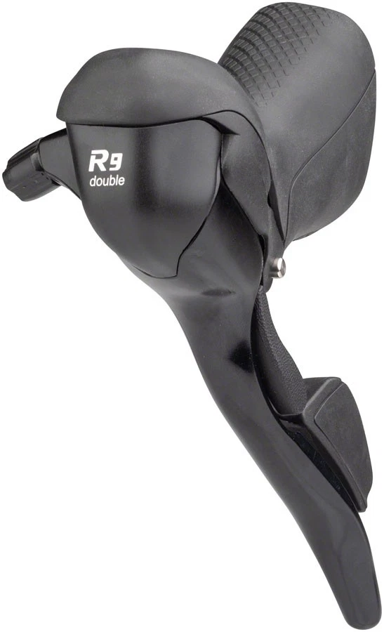 microSHIFT R9 Left Drop Bar Shift Lever - Double, Shimano Compatible, Black - Image 1 of 1