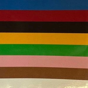 Croquet Mallet Multi-Coloured Sticker Labels - Picture 1 of 2