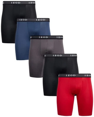 Mens 5 Pack Performance Boxer Briefs XL Black Red Blue Magnet Cycle Underwear - Image 1 of 4