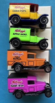 Set of 4 Vintage Matchbox Cars Kelloggs Diecast Trucks Mail In Rare! - Image 1 of 4