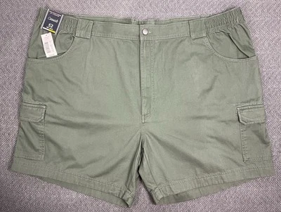 Roundtree & Yorke Casuals Big & Tall Men's Olive Green Cargo Shorts NWT - Image 1 of 4