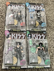 Set completo giocattoli vintage 2000 KISS ALIVE McFarlane ACE PAUL GENE & PETER - Foto 1 di 7