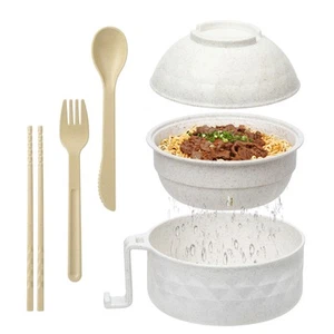 Ramen Bowl Set,Microwave Ramen Cooker Instant Noodles Bowl with Chopsticks Sp... - Picture 1 of 6