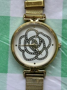 Accutime Gold Tone Women’s Quartz Watch - Picture 1 of 8