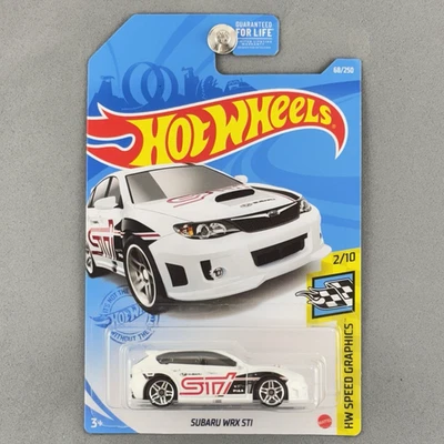 Hot Wheels Subaru WRX STi Blanco HW Speed Graphics 2/10 68/250 Pirelli Piaa Foto 1 de 4