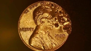 1980 No Mint Lincoln Mem Cent Variety Conversation Error Coin UNIQUE 1 of a Kind - Picture 1 of 21