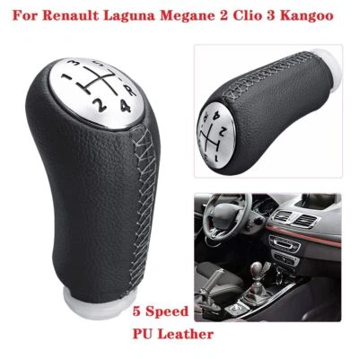 For Renault Laguna Megane 2 Clio 3 2003-2009 5 Speed Gear Knob Stick Lever Shift - Image 1 of 4