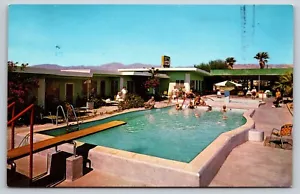 Postal - California Desert Hot Springs El Myra Lodge piscina 1R - Imagen 1 de 2