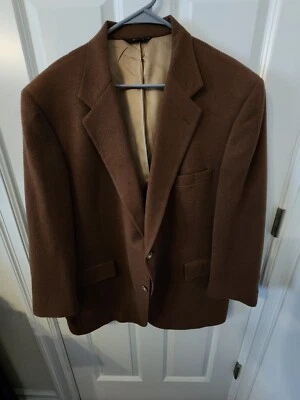 Jaqueta Blazer Masculina Vintage Lacrosse Tamanho 40 Marrom Cabelo de Camelo Casaco Esportivo - Imagem 1 de 4