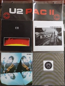 Rare U2 "U2 PAC II" 7" Picture Sleeve 4 Vinyl Set Exclusive to Ireland CBS 1982 - Picture 1 of 2