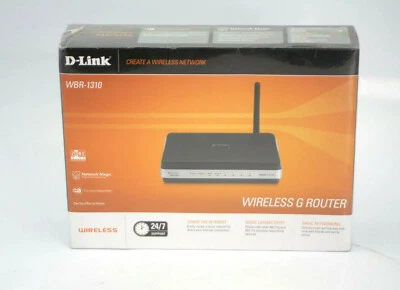 D-Link WBR-1310 Wireless G Router 54Mbps Four 10/100 Network Ports - Image 1 of 4