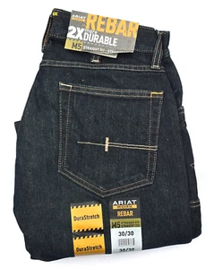 ARIAT M5 Straight Fit Straight Leg Rebar M5 Work Jean Blackstone Mens Size 30/30 - Picture 1 of 12