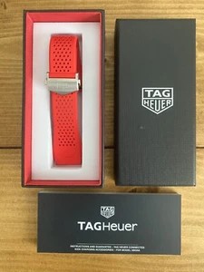 Tag Heuer Connected Red Rubber Strap - Picture 1 of 5