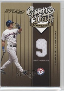 2004 Donruss Studio Game Day Souvenirs Jersey Number /200 Hank Blalock #GD-87