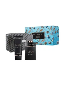 Bvlgari Man In Black Gift Set 100ml 3.4.Oz EDP SP 100ml 3.4 ASB + Pouch - Picture 1 of 1