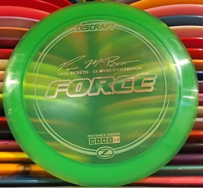 Sello Discraft Z Force 4x Paul McBeth 175 oro verde buen estado Foto 1 de 4