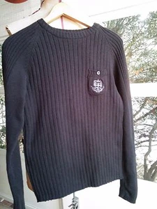 Men's American Rag Sweater - Size Medium - Black with Pocket - Picture 1 of 2