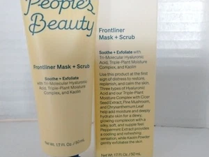 People's Beauty Frontliner Maske + Peeling 1,7oz volle Größe Neu im Karton Peeling & Beruhigen - Bild 1 von 5