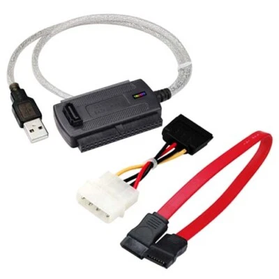 IDE To USB Converter Adapter SATA NEW Connector Cable for Hard Disk PC - Image 1 of 4