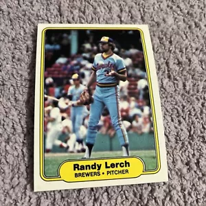 1982 Fleer #147 Randy Lerch Milwaukee Brewers - Picture 1 of 1