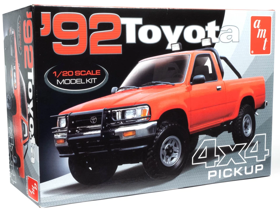 AMT 1992 Toyota 4X4 Pickup Truck 1:20 Scale Plastic Model Car Kit 1425 - Image 1 of 4