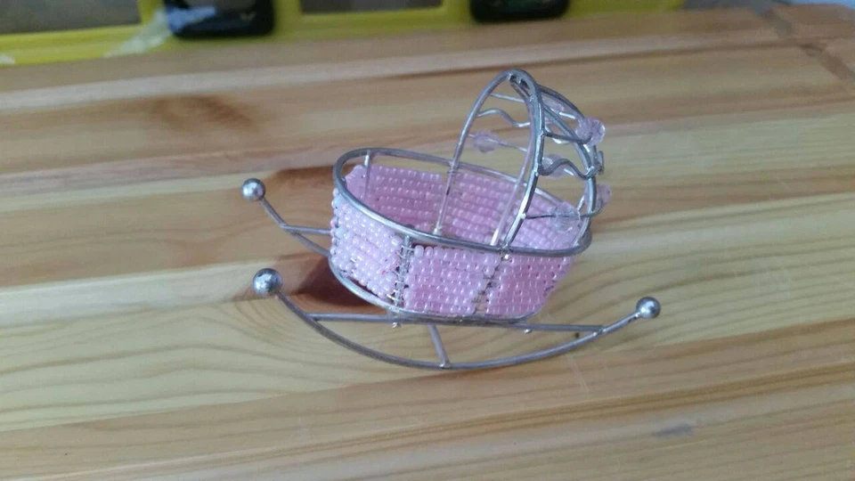 CULLA IN ARGENTO CON PERLINE ROSA, COLLEZIONE ANTICO SOPRAMMOBILE - Immagine 1 di 1