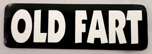 Alte Furz kühne Schrift Biker Uniform Motorrad Helm Aufkleber Sticker - Bild 1 von 1