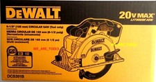 リテールボックスの新製品 Dewalt DCS391B 20V コードレスバッテリー丸鋸 20 ボルト