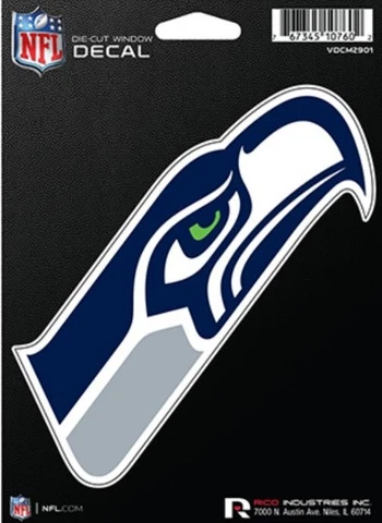 Seattle Seahawks Die Cut Decal-Car Window, Laptop, Tumbler. See Description Cover