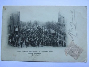 04I1 CPA . Postcard - School High Of Fournes - Group D' Set - Picture 1 of 2