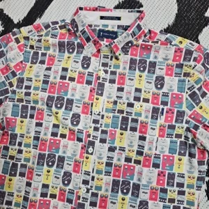 William Murray Vintage Radio Short Sleeve Button Down Shirt Medium  - Picture 1 of 8