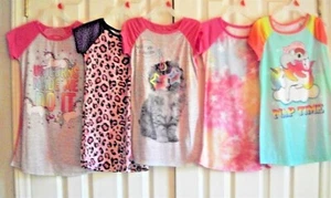 ๐SAVE up to 15%๐ Little Girls Cotton NIGHTGOWNS (4-5) Soft Cute Colorful, PJ's - Picture 1 of 9