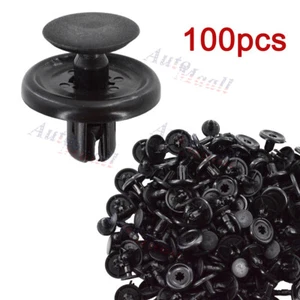 100Pcs Bumper Clips 7mm Fastener Fender Push Plastic Rivet for Toyota Pontiac - Bild 1 von 8