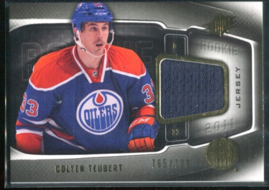 2011-12 SPx #172 Colten Teubert RC Jersey Rookie Card  /799  - Image 1 of 1