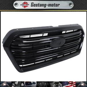 Fit For 2019-2022 Subaru Ascent Gloss Black Mesh Front Bumper Grille Upper Grill - Picture 1 of 13