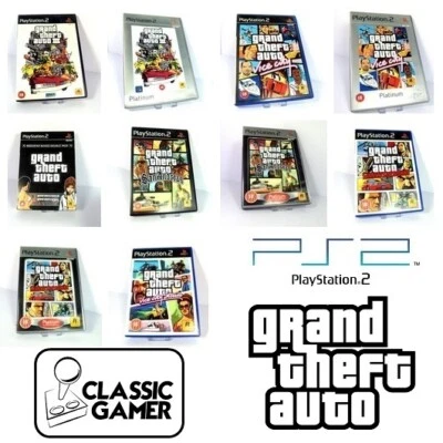 Grand Theft Auto Games PS2 VG (with and without MAPS) - Image 1 of 3